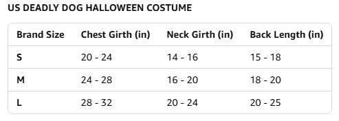 deadly dog costume