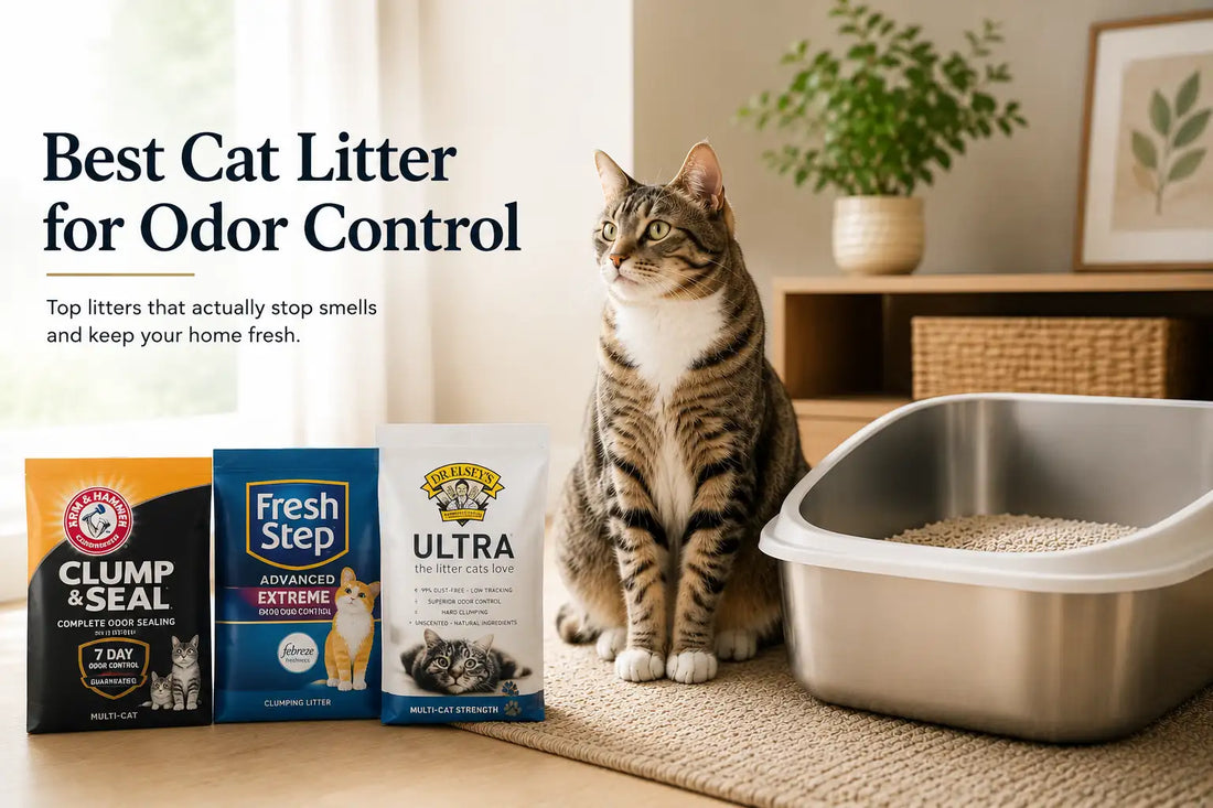 best cat litter for odor control in a clean modern apartment setup