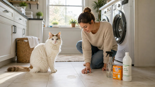 Home remedies for removing old cat urine odor using common household ingredients