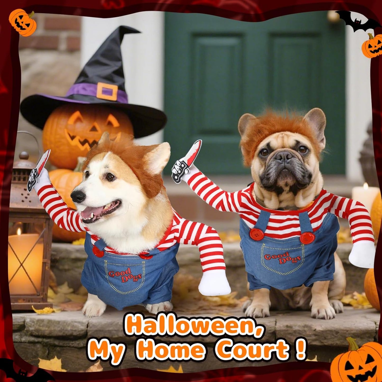 Chucky Dog Costume | Funny Pet Halloween Outfit