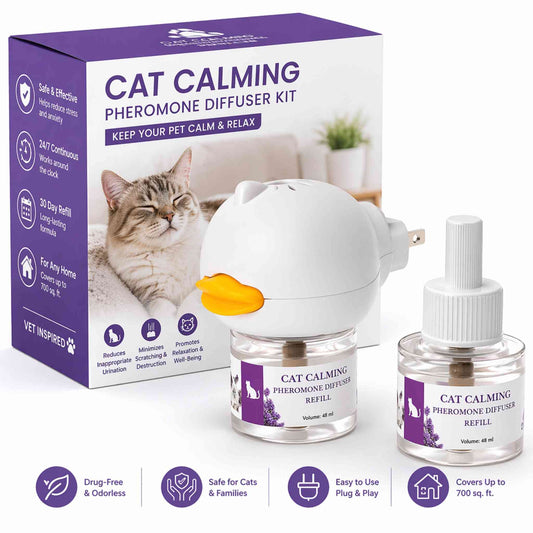 best cat calming diffuser to stop cat peeing outside litter box and reduce anxiety naturally