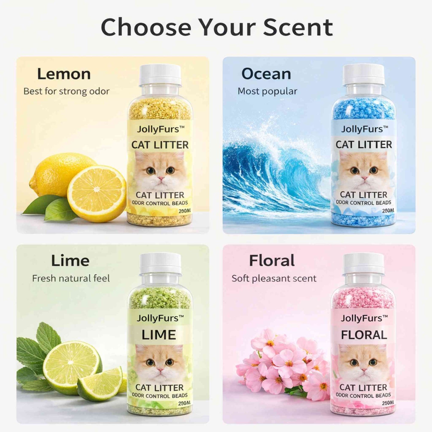 cat litter deodorizer beads scents comparison lemon ocean lime floral odor control for litter box fresh home solution