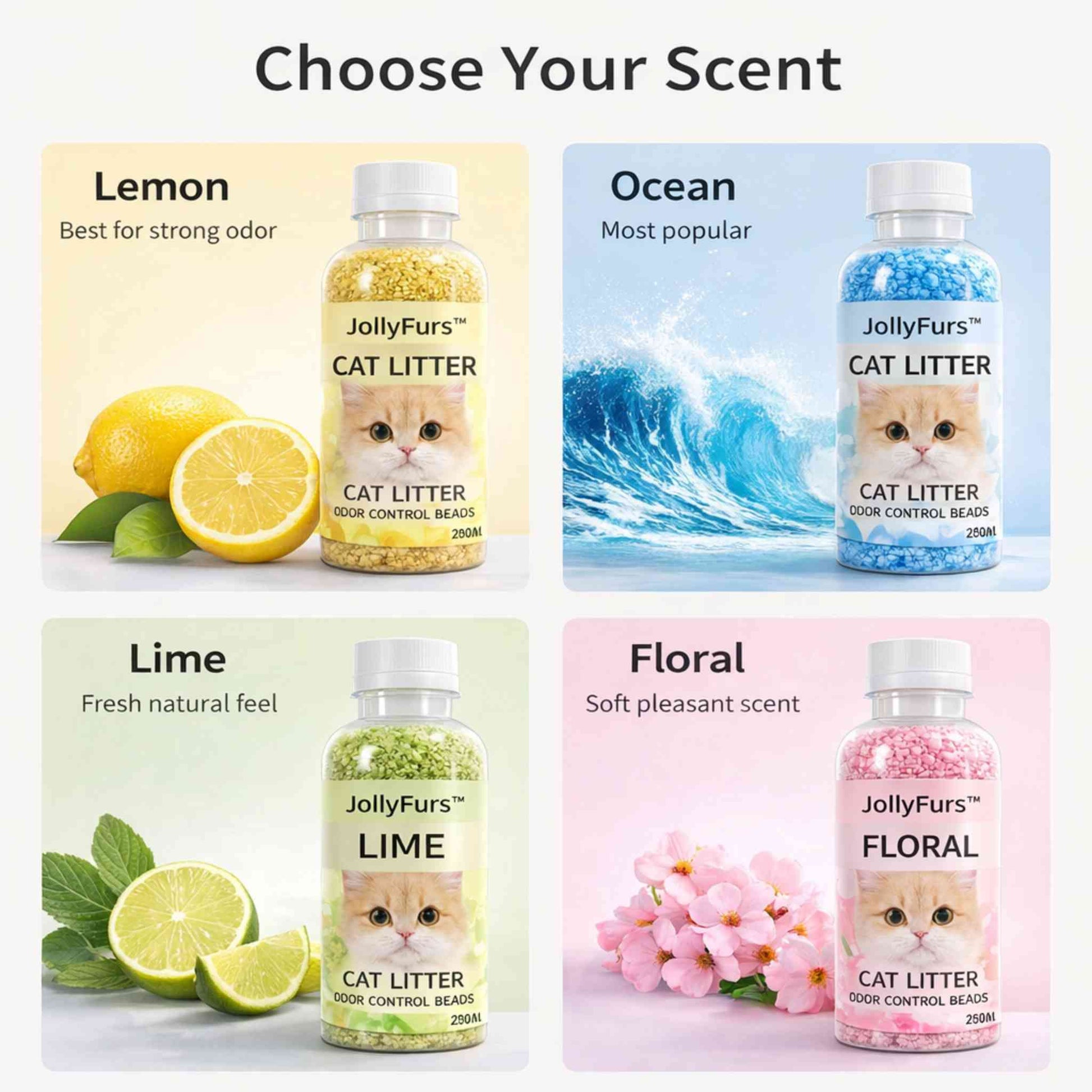 cat litter deodorizer beads scents comparison lemon ocean lime floral odor control for litter box fresh home solution